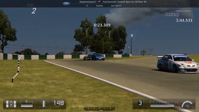 Assetto Corsa Custom Race: Ford Sierra Sapphire Cosworth | Road Atlanta смотреть онлайн