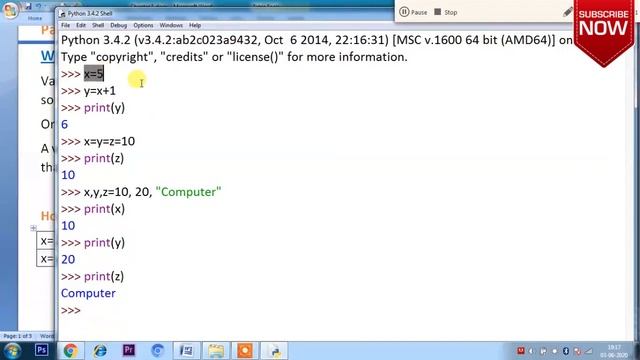 Variables in Python | Python tutorials class 10 | Class 10 Computer Application