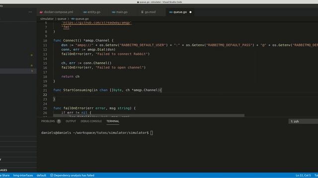 Microsserviço em GO: Criando o serviço de entrega + Configuração do RABBITMQ - Parte 2/5 смотреть онлайн