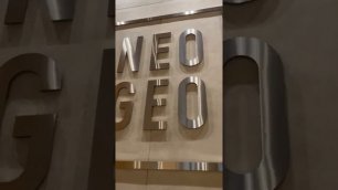 Логотип NEO GEO - Объемный навигационный элемент из нержавеющей стали
