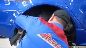 Установка подкрылок на Mitsubishi lancerX