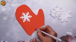 Новогодняя открытка своими руками | Как сделать открытку из бумаги на Новый год | DIY