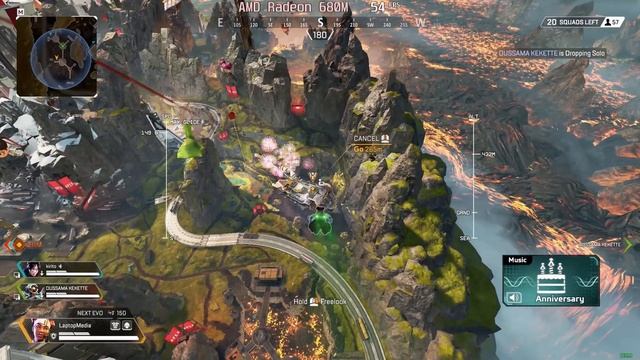 ? AMD Radeon 680M - Apex Legends gameplay benchmarks (1080p)
