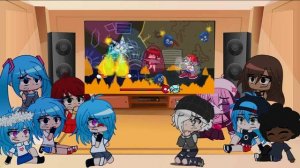 fnf girls react to fire whitty fight | gya gacha (PART 2/2)