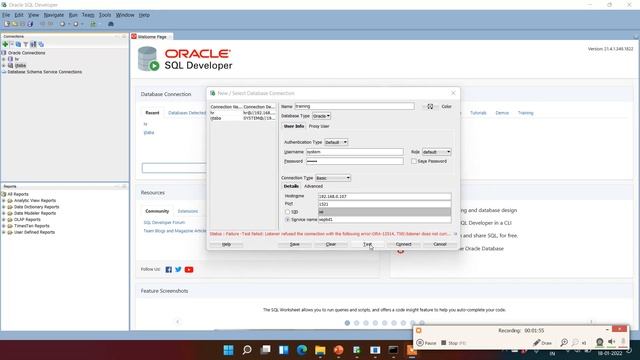 Create new connection in Oracle SQL Developer | How to Create Database Connection Using Oracle SQL