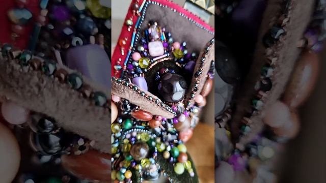 Плетеные украшения из проволоки натуральных камней #авторскиеукрашения смотреть онлайн