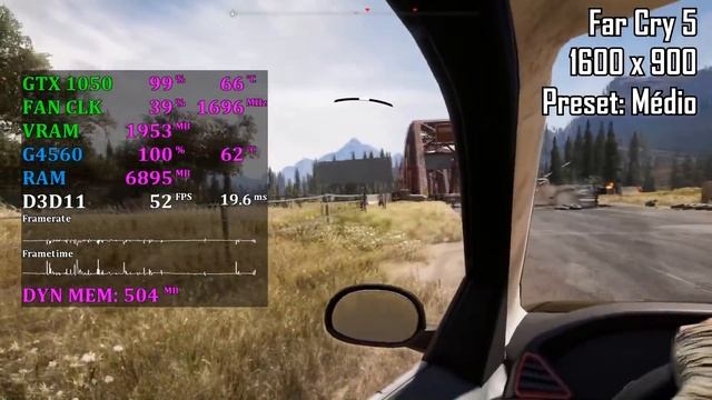 Far Cry 5 (G4560 + GTX 1050) 1080p, 900p e 768p Benchmarks смотреть онлайн