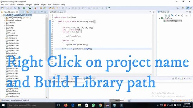 Running JAVA Project in Eclipse New Version 2020 смотреть онлайн