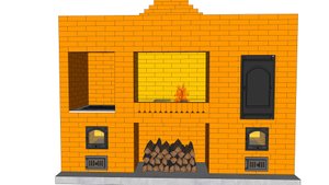 Порядовка барбекю с встроенной коптильней