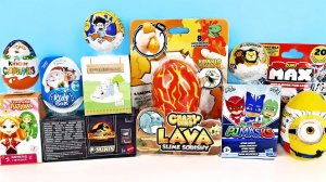 СЮРПРИЗ MIX! CRAZY DINO LAVA, Jurassic World, ZURU MAX, Миньоны, Влад А4 Unboxing Kinder Surprise