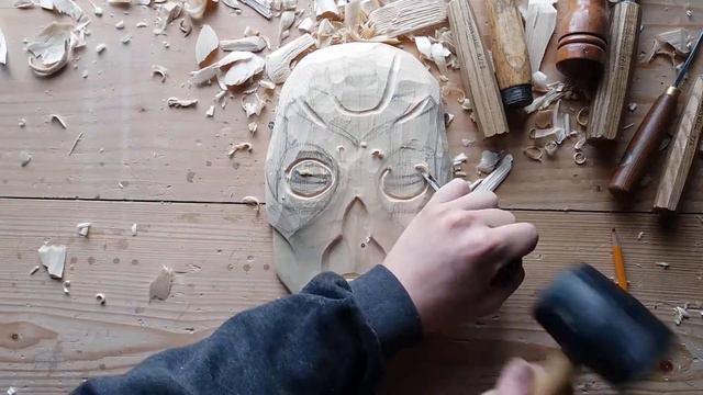 как сделать деревянную маску