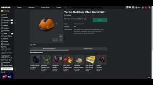 Roblox Outrageous Builders Club Hard Hat Went Limited