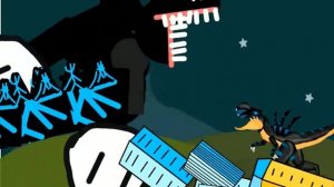 Cartoon Cat vs Годзилла