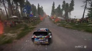 WRC 10  NESTE RALLY FINLAND THREATENING CONDITIONS WIN. FORD FIESTA WRC FINLAND SHAKEDOWN