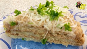 Мясной торт из драников - бюджетно, сытно, вкусно! Такая закуска точно удивит гостей