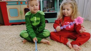 Герои в Масках и МНОГО КОНФЕТ Pj Masks Для Детей lot candy for Kids Маленькие Супергерои Колдовство