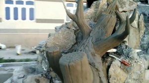 Искусственный водопад. Арт бетон.