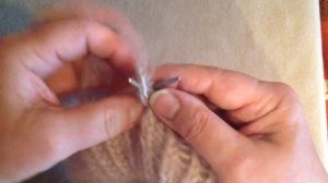 образец вязания № 11  Резинка 1х1  кручеными петлями