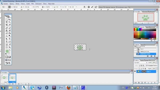 Adobe Photoshop cs2 tutorial - How to make a .gif picture (jak udělat animovaný obrázek) смотреть онлайн