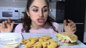 MUKBANG/15 НАГГЕТС /ВОППЕР/ BURGER KING/CHICKEN NUGGETS /WHOPPER/ СЬЕМ?МОИ ВПЕЧАТЛЕНИЯ