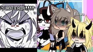 gacha rachi cri end Elisa reaction undertale/ underverse/undertale Yellow