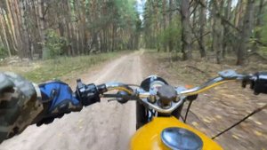 Осенний лес на ИЖ ПС покатушки