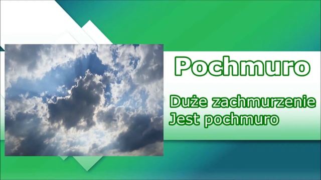 Урок 14. Словник.Погода. Польська мова за 4 тижні/Język polski. Leksykon pogoda смотреть онлайн