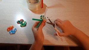 Сердце из трубочек