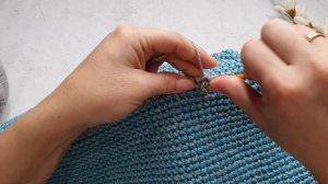 Шоппер с накладным карманом | Вязание крючком