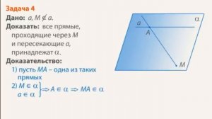 Задачи на применение аксиом стереометрии и следствий