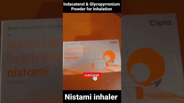 Indacaterol & Glycopyrronium Powder For Inhalation / Nistami Inhaler #YouTube #Short/HELTH & FITNES