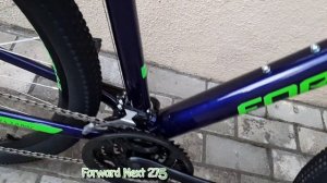 Обзор велосипеда Forward Next 27.5 3.0 disc (2020) фиолетовый/зеленый