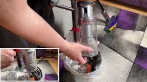 How to empty the Dyson dust bin - Dyson V15 detect vacuum cleaner