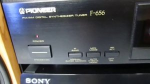 PIONEER F-656 FM/AM DIGITAL SYNTHESIZER TUNER DIRECT DECODER RETRO TUNER 1989