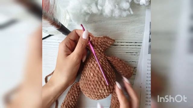 Плюшевый мишка крючком. Часть 2-я.