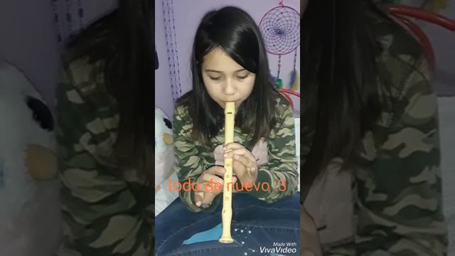 El rin del angelito (Violeta Parra) para flauta dulce con notas musicales смотреть онлайн