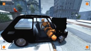 BeamNG Drive | Дед Мороз курьер - РП Погоня! Перевозчик нервно курит в сторонке:D