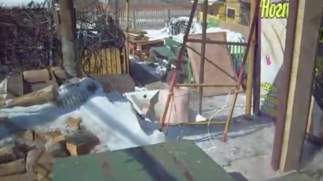 S6300084 ванна на улице в марте... смотреть онлайн