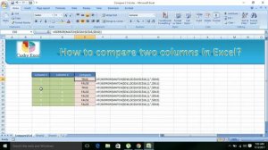 Excel: Compare Two Columns