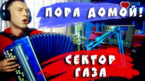 Сектор Газа - Домой, пора домой! Кавер на баяне?