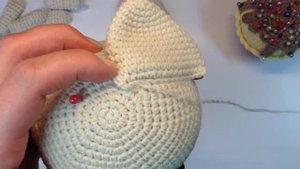Как сшивать игрушки амигуруми: пришивание Ушей с обзором коту CatMoon. Амигуруми. Amigurumi.