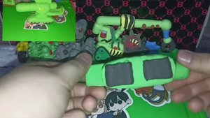 танк Дора из воздушного пластилина