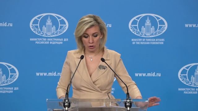 briefing by Maria Zakharova on May 25, 2022.