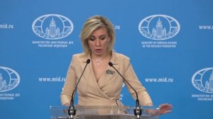 briefing by Maria Zakharova on May 25, 2022.