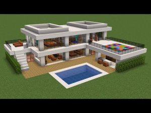 Майнкрафт - Как построить современный клубный дом. Minecraft