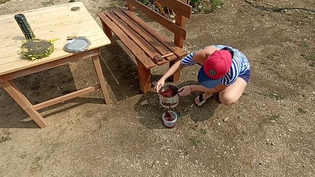 переезд на юг // выбираем раковину с тумбой // красим уличную мебель