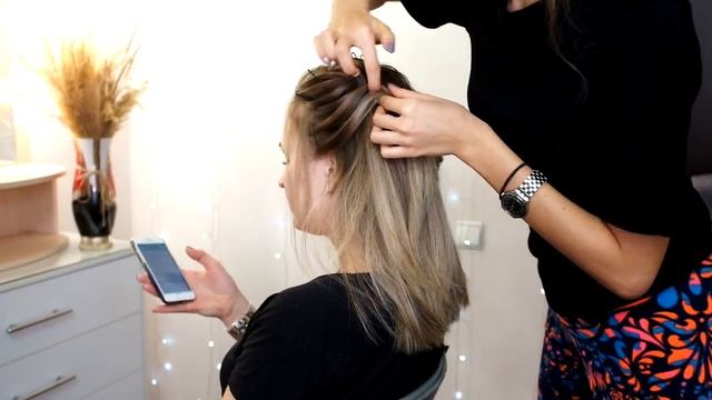 Вечерняя прическа на средние волосы СПб смотреть онлайн