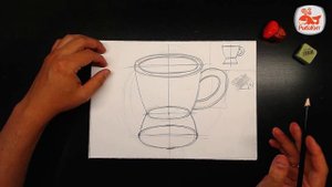 Рисуем ЧАШКУ простым карандашом / Урок рисования РИСУНОК