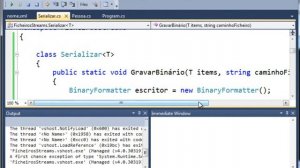 Ficheiros e Streams: Serialization 3