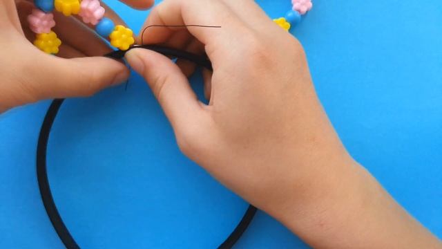 ? DIY: Ободок кошачьи ушки своими руками  ? Ушки из бусин ♥cat ears